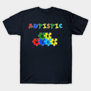 Autistic Be Nice Child Puzzle T-Shirt